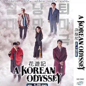 Dvd-Koreaanse dramaserie A Korean Odyssey Volume 1-20 Einde Engelse ondertitels Alle regio's: complete dvd-boxset ~ Gratis DHL Express
