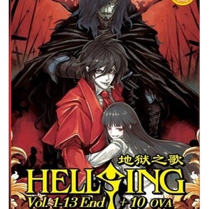 HELLSING Complete tv-serie (1-13 einde + 10 ova) Engelse audio-nagesynchroniseerde regio Alle ~ DVD Anime complete boxset ~ Gratis DHL Express