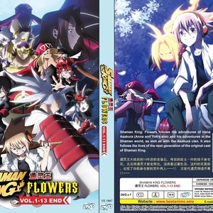 Dvd Anime Shaman King: Flowers (1-13End) Engelse ondertiteling, alle regio's: gratis DHL Express