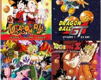 Anime DVD Dragon Ball + Dbz + Dbgt + Dbs + Movie Collection (Full Series DBZ)- Free DHL Express