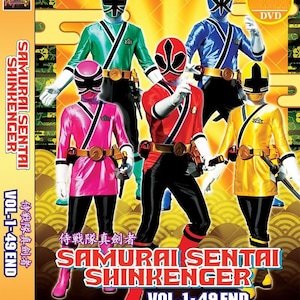 Samurai Sentai Shinkenger (Volume 1-49 End) DVD Engelse ondertiteling Alle regiovrij DHL EXPRESS