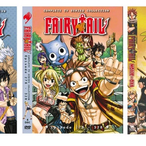 DVD Anime Fairy Tail Komplette Serie Vol.1-328 Ende + 2 Film + OVA Englisch Dubbed ~ Kostenloser Versand DHL Express