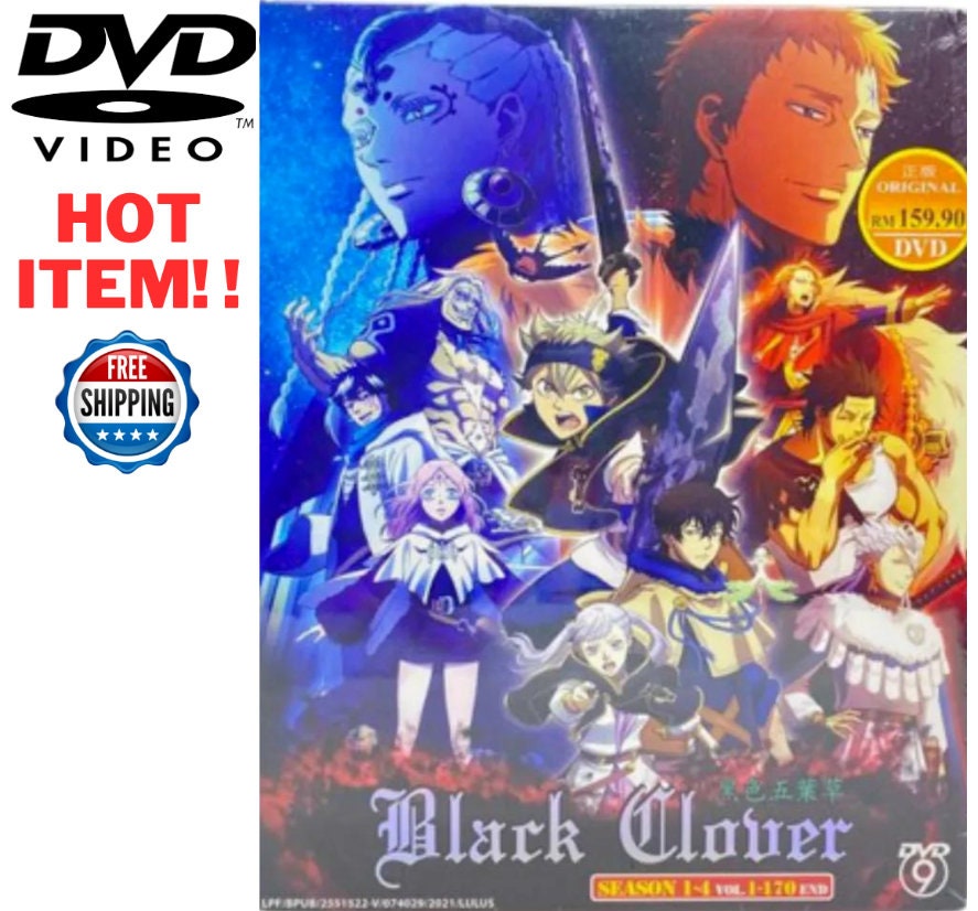 DVD Anime Black Clover Complete Boxset Season 1-4 Vol.1-170 End English  Dubbed