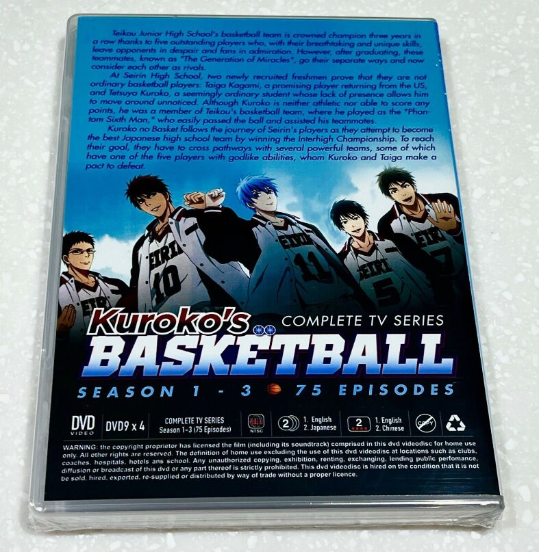 Kuroko's Basketball (season 1-3: VOL.1 - 75 End) ~ English