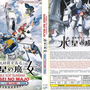 Anime DVD Engels nagesynchroniseerd Mobile Suit Gundam: The Witch from Mercury Seizoen 1+2+Special ~ Gratis DHL Express