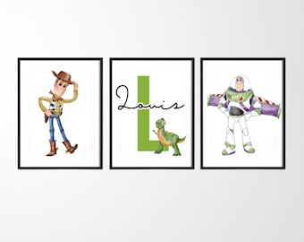 TOY STORY PRINTS -Boys bedroom prints - Buzz and Woody prints- Boys room - Boys prints - Toystory