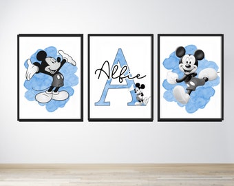 Minnie Mouse prints-Mickey mouse prints- girls bedroom prints-boys bedroom prints-nursery prints-boys prints-girls prints