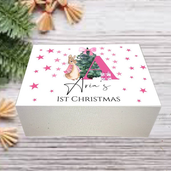 First Christmas Eve box- baby first christmas - Christmas Eve box - Magnetic box