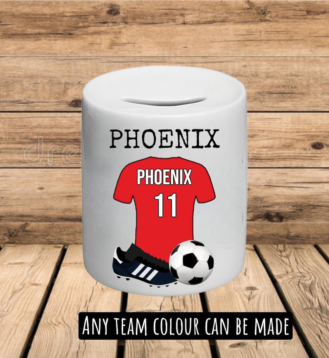 Ceramic Money Box football Money Box Boys Gift Mens Gift Etsy