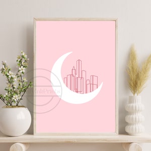 Crescent City Poster | Subtle Bookish Art | Lunathion, Bryce Quinlan, Starborn | Sarah J. Maas