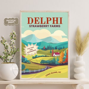 Delphi Strawberry Farms | Percy Jackson & the Olympians | The Lightning Thief | Rick Riordan | Camp Half-Blood | Physical Print