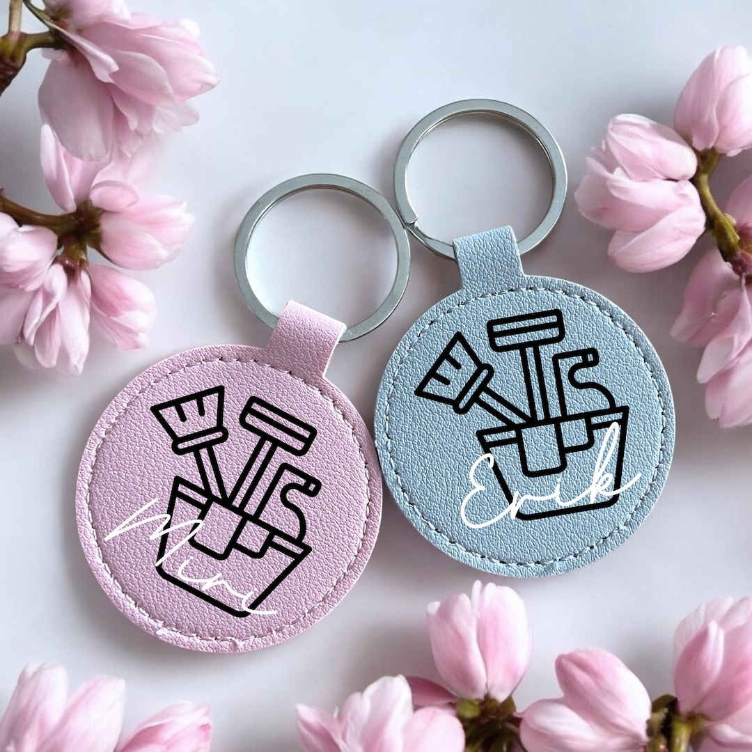 Personalized Keychain Cleaning Staff Building Cleaner Gift Domestic ...