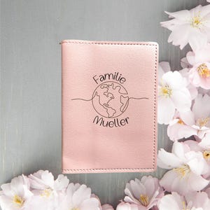 Capa de passaporte personalizada em couro sintético, estojo de viagem com iniciais, organizador de viagem, presente de feriado, ideia de capa para passaporte de viagem, porta-cartão