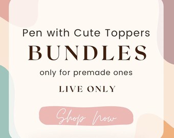 Cute Pens in Bundles | Customized pen | Metal Plastic| gift| Beaded pens