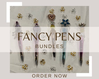 Fancy Pens in Bundles | Customized pen | Metal Plastic| Party favor| gift| Beaded pens