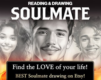 BEST Soulmate Drawing! plus FREE Soulmate reading! Psychic artist helps to find your soulmate sketch as a Twin Flame drawing!
