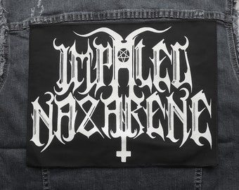 Impaled Nazarene  big Back patch ⇹Impaled Nazarene   black metal patch ⇹ Impaled Nazarene  Battle vest patch
