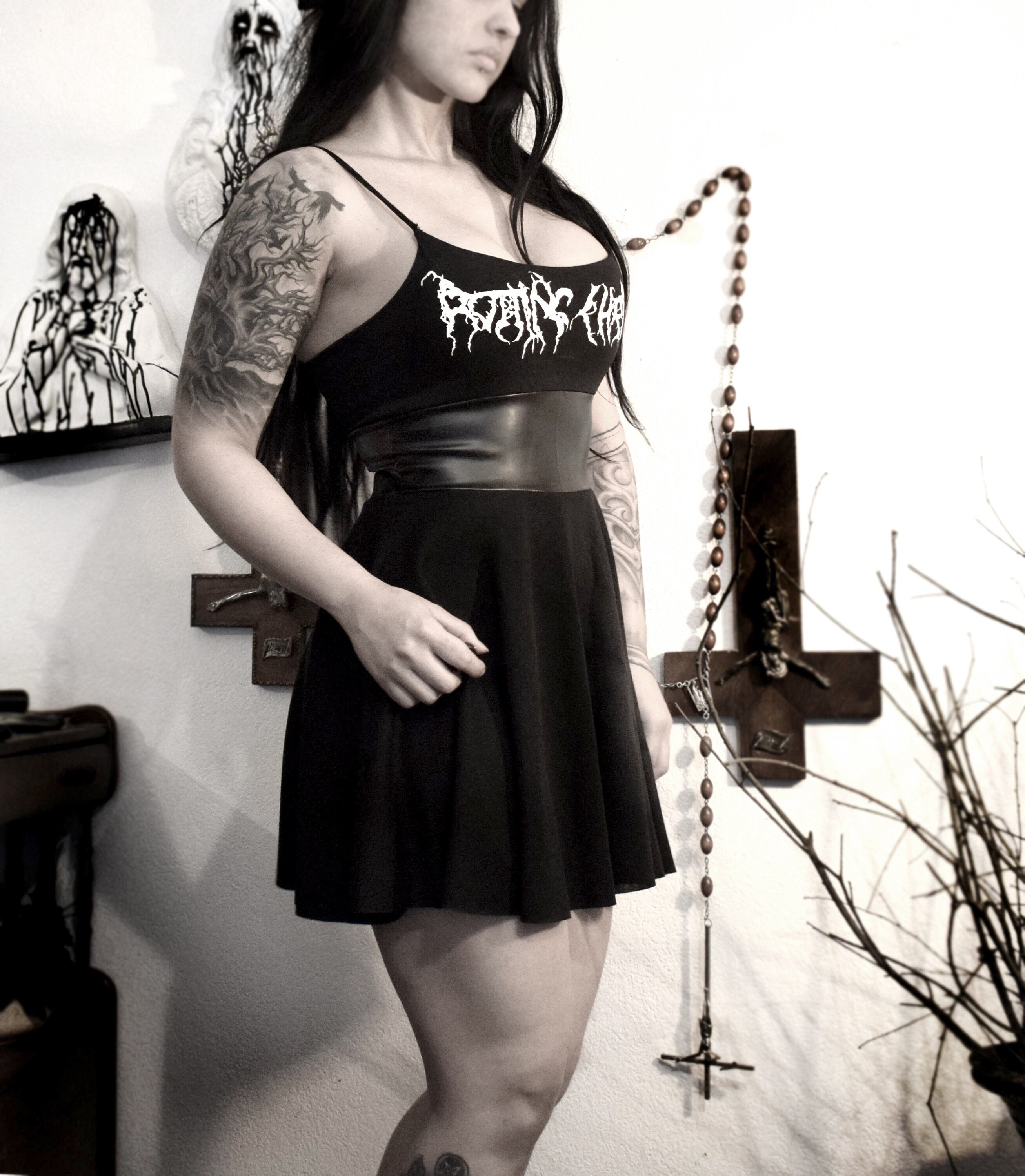 Handmade Dress  Rotting Christ  Black Metal Dress  - Etsy