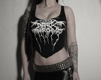 Crop top Darkthrone Destroyed/Shredded ⇹ metal negro