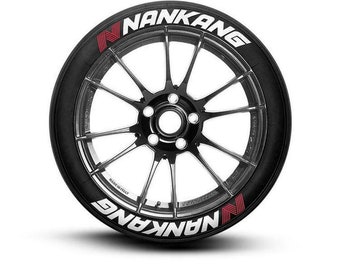 Tire Lettering Nankang Permanent Tire Stickers 1'' 8 pcs