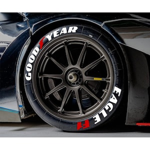 Tire Lettering Good Year Eagle F1 Permanent Tire Stickers 1'' 8 pcs