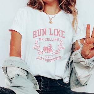 Run Like Mr Collins Pemberley Pride And Prejudice Jane Austen Shirt Book Lover Gift Book Sweatshirt Bookish Booktok Bookstagram Bookish Gift