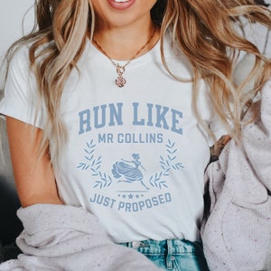 Run Like Mr Collins Pemberley Pride And Prejudice Jane Austen Shirt Book Lover Gift Book Sweatshirt Bookish Booktok Bookstagram Bookish Gift