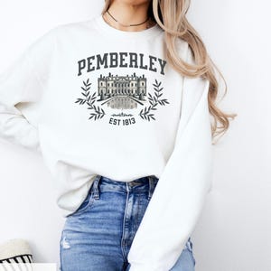 Pemberley Stolz und Vorurteil Jane Austen Sweatshirt Buch Liebhaber Geschenk Buch Sweats Bookish Booktok Bookstagram Bookish Geschenk Buch Liebhaber Regency Bild 4