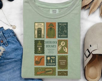Sherlock Holmes Fan T-shirt, Detective Tee, Mystery Lover Shirt, Sleuth Apparel, Sherlockian Gift