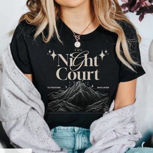 The Night Court, City of Starlight Unisex Tee, ACOTAR SJM Book Series Shirt, Romantyczna Fantastyka