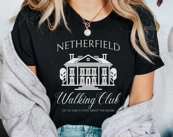 Pride and Prejudice-shirt: Netherfield Walking Club uniseks T-shirt