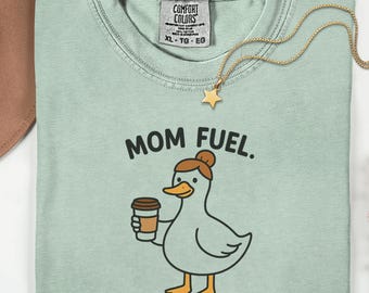 Camiseta divertida de mamá con cafeína