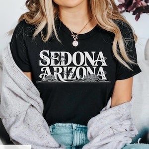 Sedona Arizona Shirt, Southwest Desert Tee, Red Rock Hiking Top, Unisex Graphic T-Shirt, Nature Wanderlust Apparel Gift