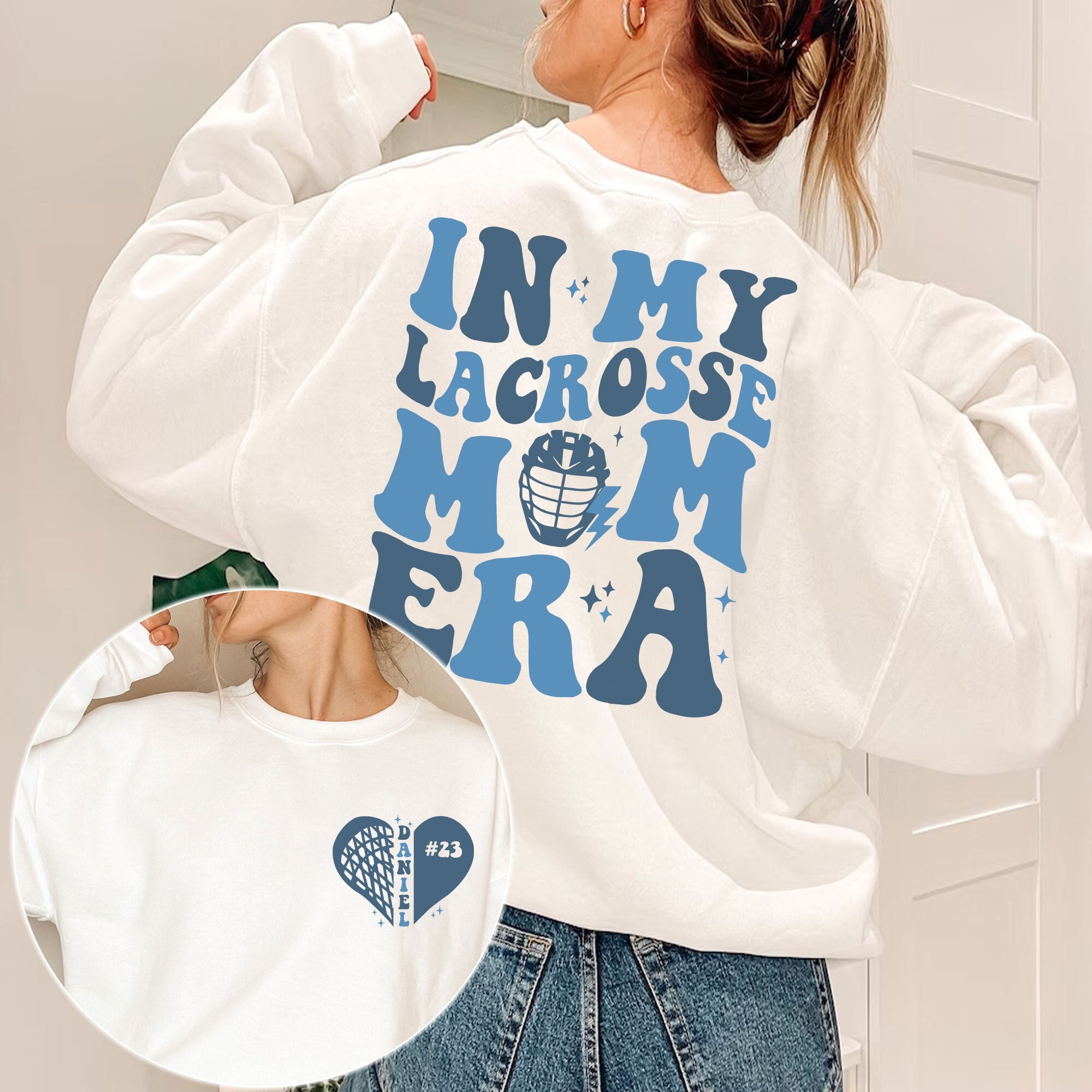 Custom Lacrosse Mom Sweatshirt Etsy