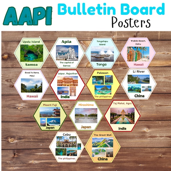 Asian American Pacific Islander Heritage Month Bulletin Board Famous Places to Visit