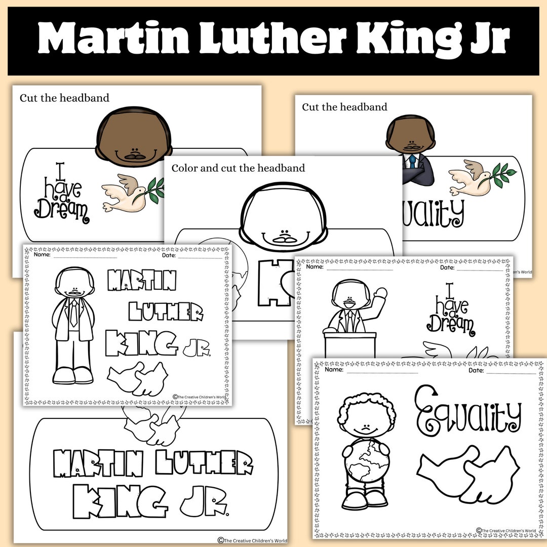 Martin Luther King Activities for Kids |martin King Day Craft and ...
