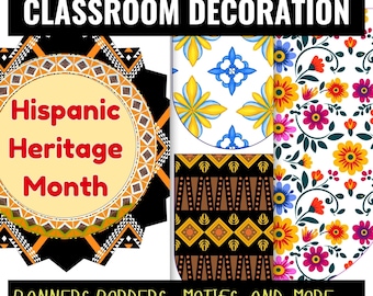 Spanish Speaking Countries Classroom Decor Hispanic Heritage Month Banners Bulletin Board Classroom Decoration