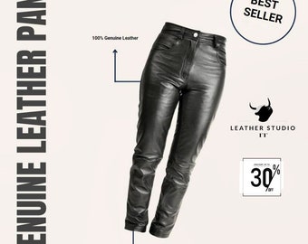 Sleek Black Leather Pants for Women - Chic and Stylish Wardrobe Essential