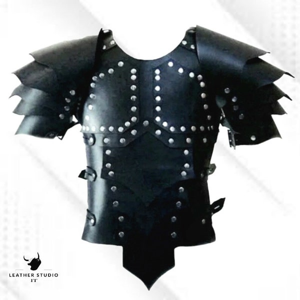 Real leather medieval Armour Burning Man festival re-enactment armour LARP SCA Halloween viking Costume