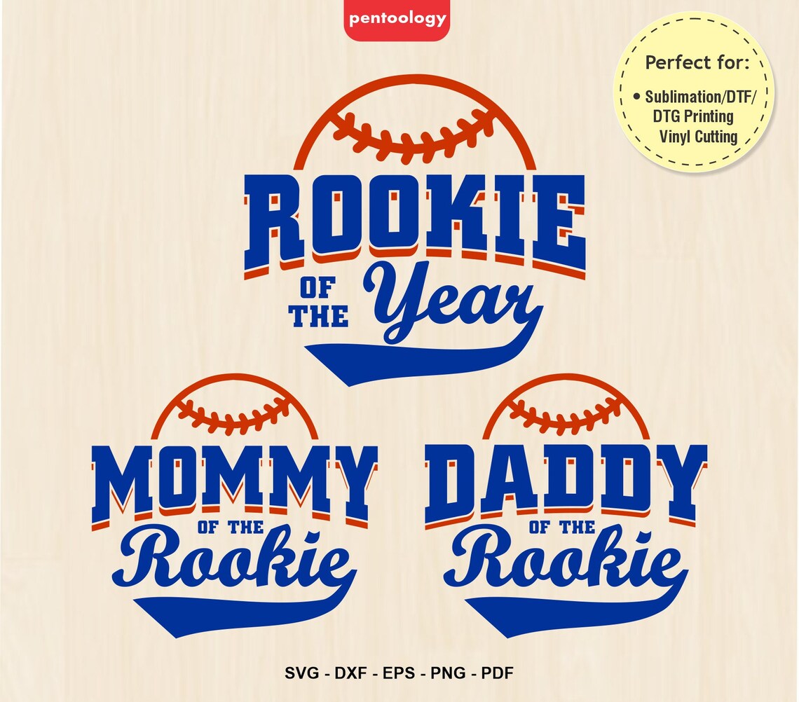 Rookie of the Year Svg | Baseball Birthday Family Shirt SVG - Mommy ...