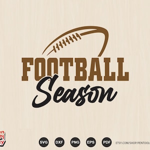 Temporada de fútbol SVG, Camiseta de la temporada de fútbol, Diseño Png de sublimación deportiva, Día del juego Svg dxf png, Archivo de corte, Diseño listo para Dtf