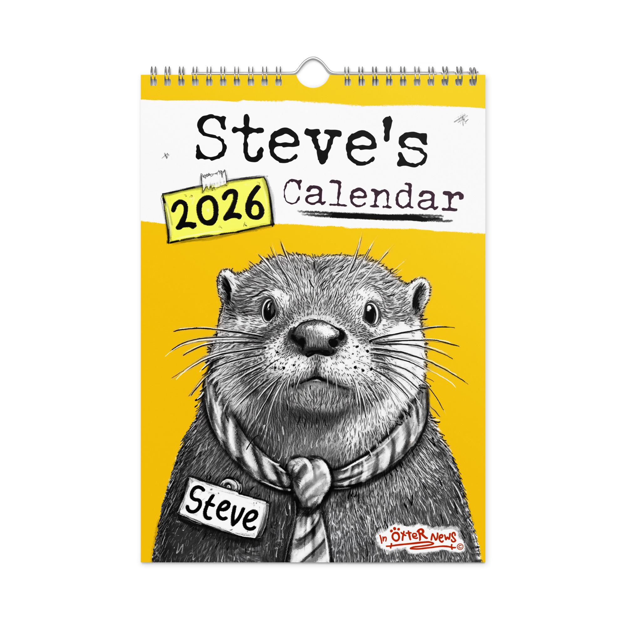 Steve the Otter Calendar - Etsy