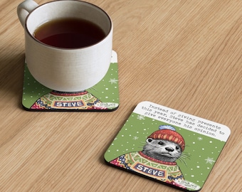 Steve Christmas Coaster