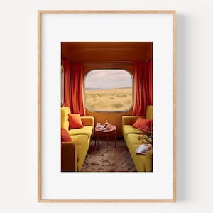 Subway Train Illustration,New York Subway Art Print, NYC Wall Art,Manhattan Travel Art, Print, Restaurant poster, Minimal Modern Wall Art