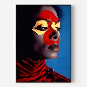 Michael Wall Art Michael Print Famous Photography Man Painting Vintage Photograph Portrait of Famous Colorful Poster of Man