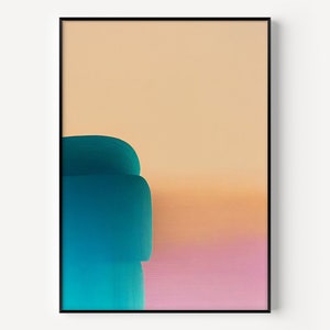 Soft pastel wall art, abstract painting giclee print, large fine art print, modern abstract art, acrylic art print, Modern Wall Art