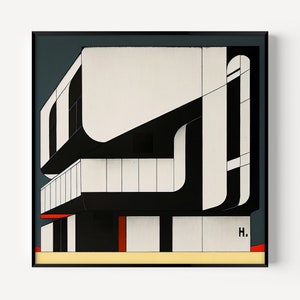 Bauhaus Poster Bauhaus Exhibition Poster Abstract Art Fine Art Print on Museum Quality Paper