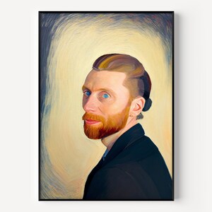ゴッホ自画像 有名 絵画 世界の名画シリーズ 額縁付 ヴィンセント