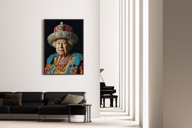 The Queen Wall Art Queen Print Person Portrait Frauen Portrait Frauen