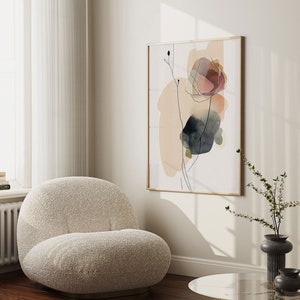 Soft pastel wall art, abstract painting giclee print, large fine art print, modern abstract art, acrylic art print, Modern Wall Art for her